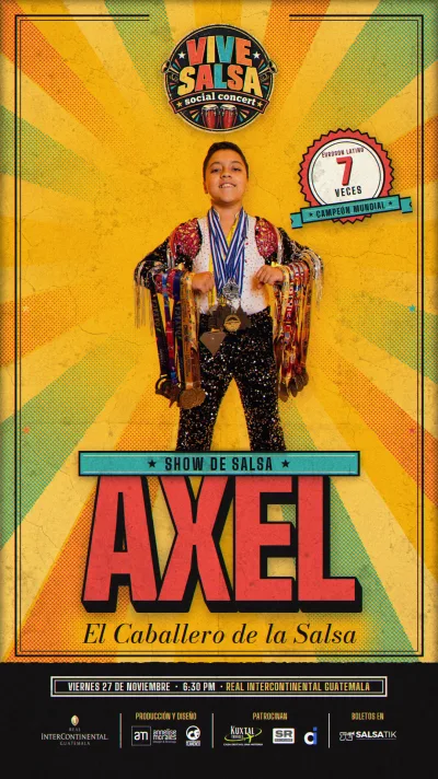 Afiche: Axel, show de baile, confirmado