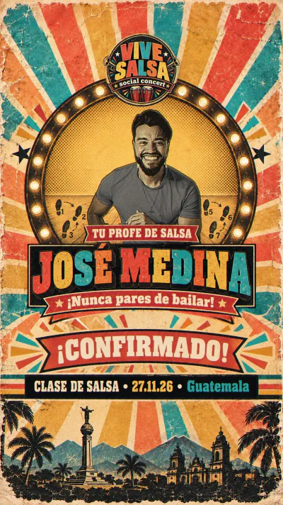 Afiche: José Medina, tu profe de salsa, confirmado