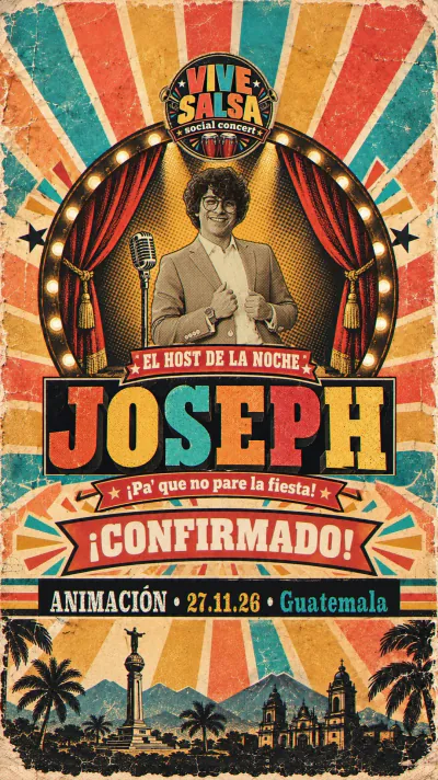 Afiche: Joseph, el host de la noche, confirmado